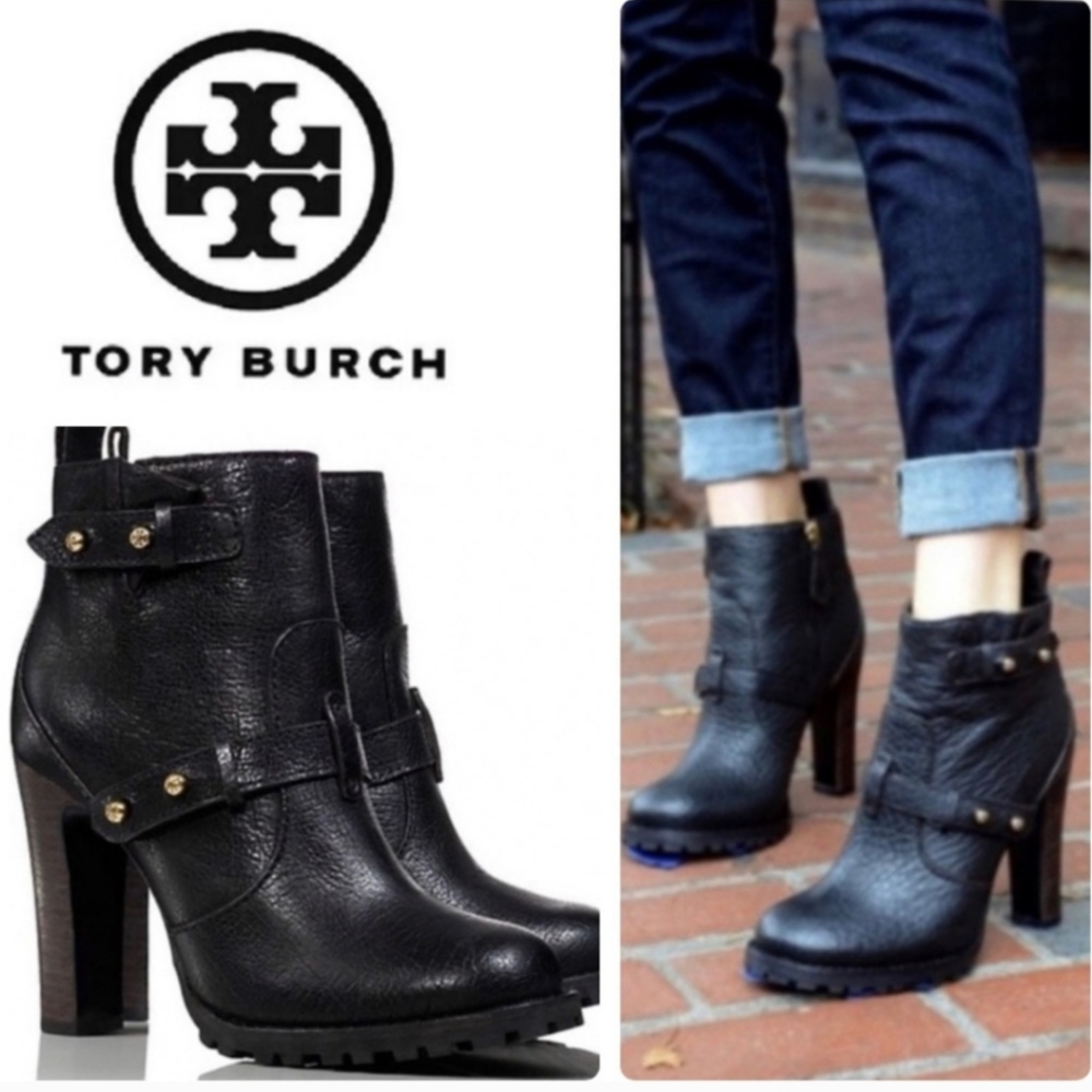 Tory Burch Landers Black 6.5 Boots.